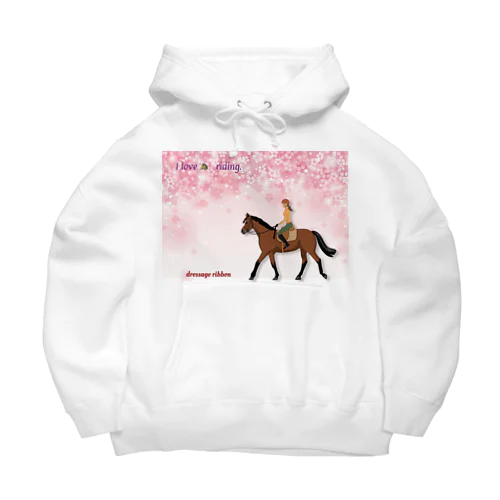 桜　horse ビッグシルエットパーカー