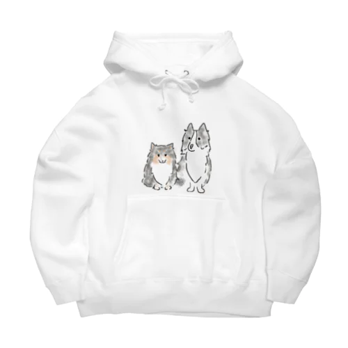 シェルティ＆ボーダーコリー Big Hoodie