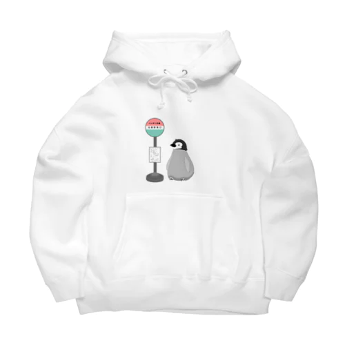 バス待ちペンギン Big Hoodie