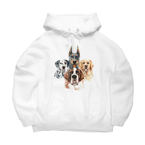 賢くて優しい、大きい犬たち。 Big Hoodie