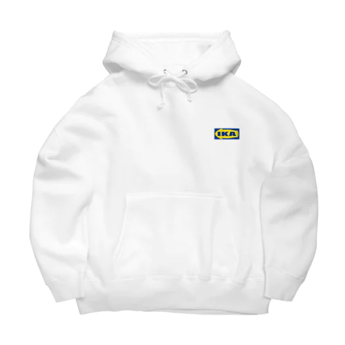 IKA イカ いか  ロゴ ワンポイント Big Hoodie