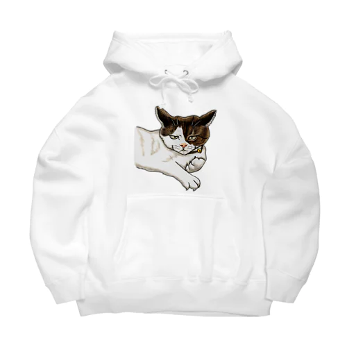 猫相の悪い猫がこちらをみている Big Hoodie