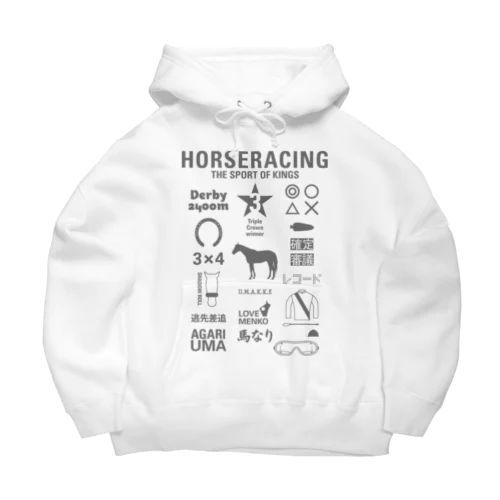 HORSERACING GRAPHICS ビッグシルエットパーカー