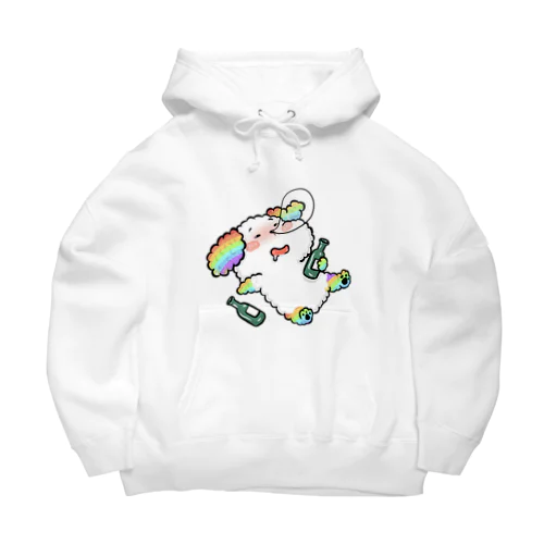 アルコール中毒プードル Big Hoodie