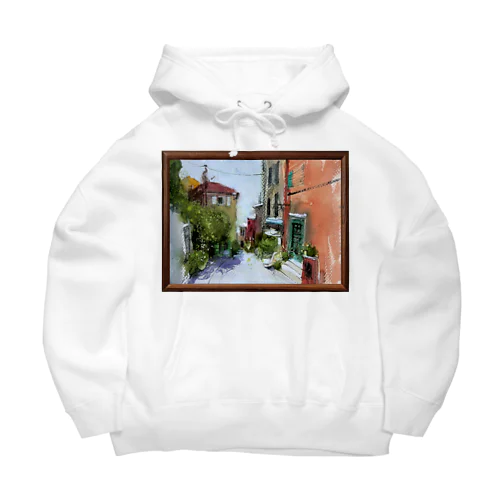 【水彩】 Haut-de-Cagnes Big Hoodie