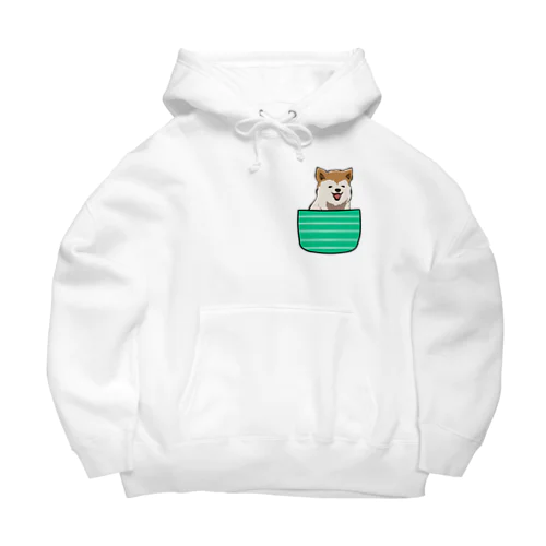 ポケットから秋田犬 Big Hoodie