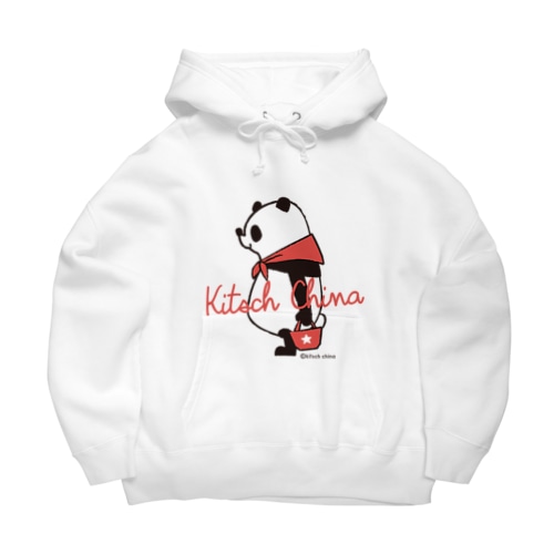 赤スカーフパンダ Big Hoodie