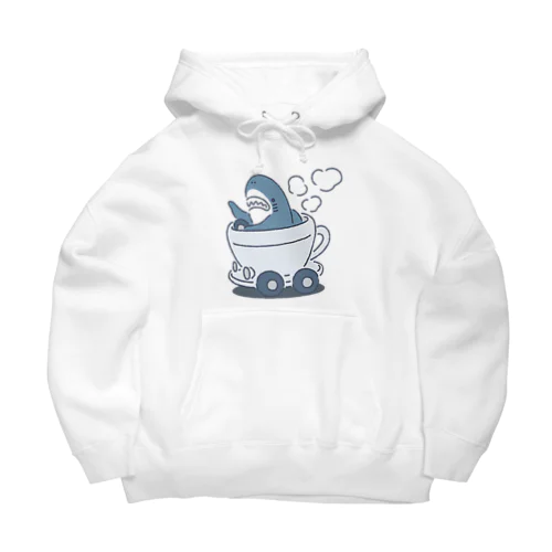 コーヒーカップレーサーサメ Big Hoodie