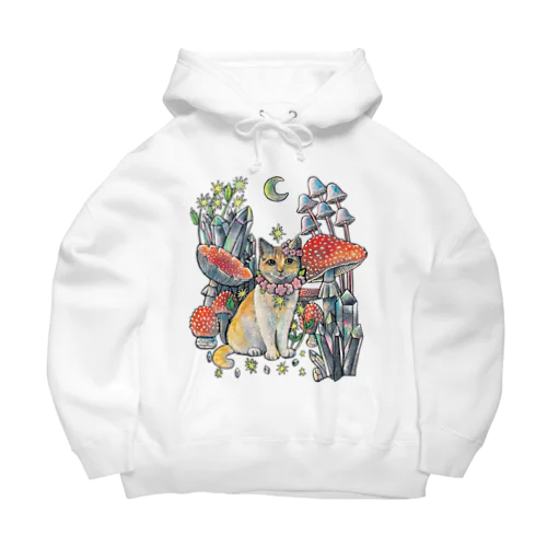 キキちゃんキノコの森　チャトラ猫とキノコ Big Hoodie