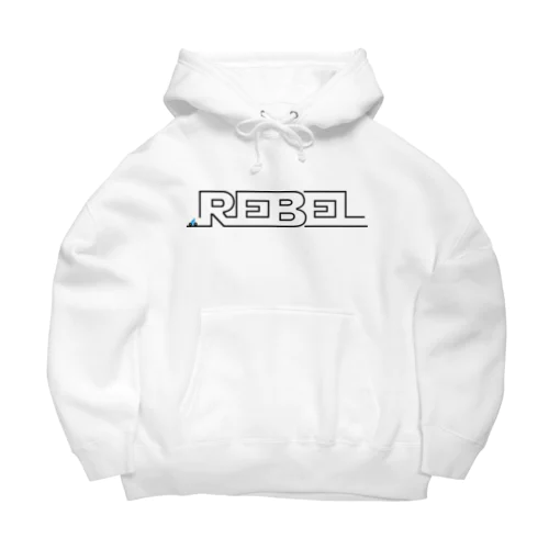 REBEL LINE BLACK ビッグシルエットパーカー