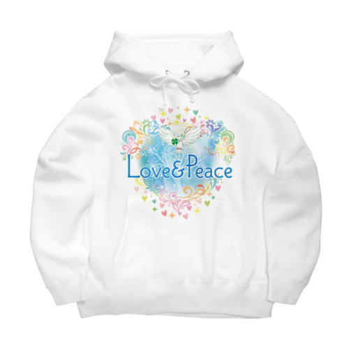 Love＆Peace大人用ロゴ Big Hoodie