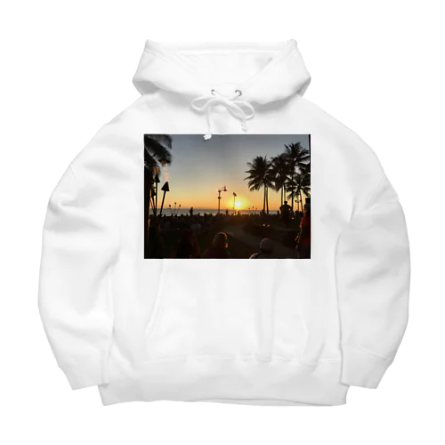 オアフの夕陽 Big Hoodie