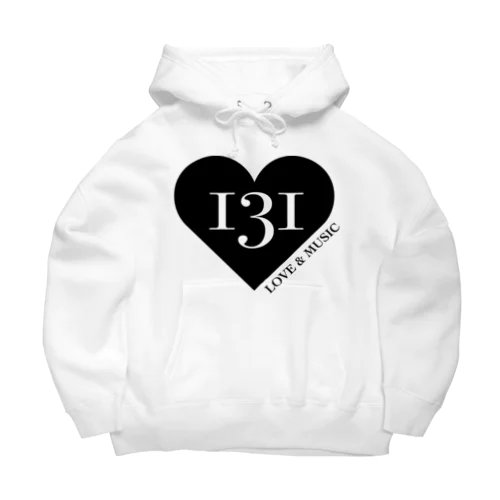 131ハート黒ロゴ Big Hoodie