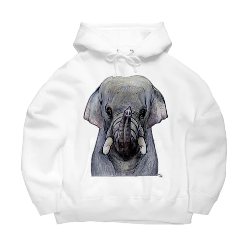 インドゾウ Big Hoodie