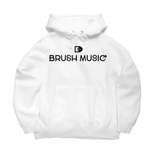 BRUSH MUSIC Inc. LOGO ビッグシルエットパーカー
