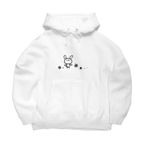 花とうさぎ Big Hoodie