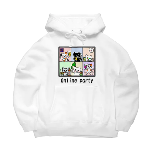 たまとクロのオンライン飲み会 Big Hoodie