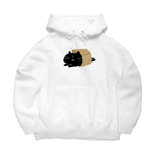 紙袋から猫 Big Hoodie