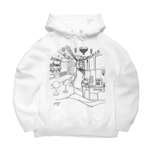 レトロ純喫茶　黒 Big Hoodie