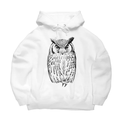 ねむいアフリカオオコノハズク Big Hoodie