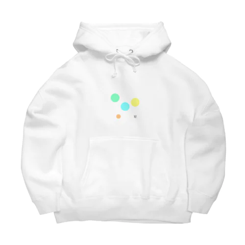 Pastel color dots 1 Big Hoodie