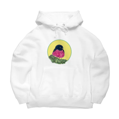 スズメ (Pink Robin) Big Hoodie