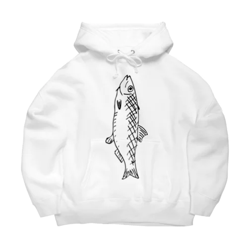 下手にしんの縦 Big Hoodie