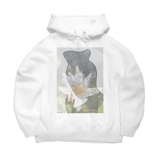 弥勒菩薩と蓮の花 Big Hoodie