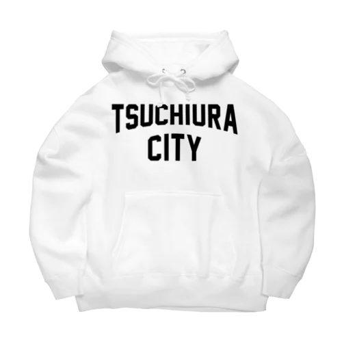 土浦市 TSUCHIURA CITY ロゴブラック ビッグシルエットパーカー