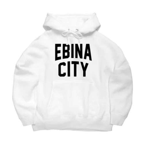海老名市 EBINA CITY ロゴブラック Big Hoodie