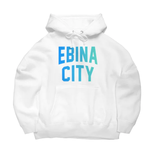 海老名市 EBINA CITY ロゴブルー Big Hoodie