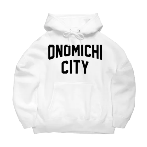 尾道市 ONOMICHI CITY ロゴブラック ビッグシルエットパーカー