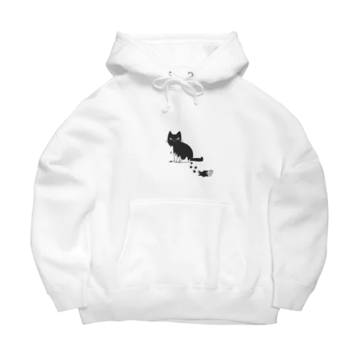 白猫こっちゃんインクまみれ Big Hoodie