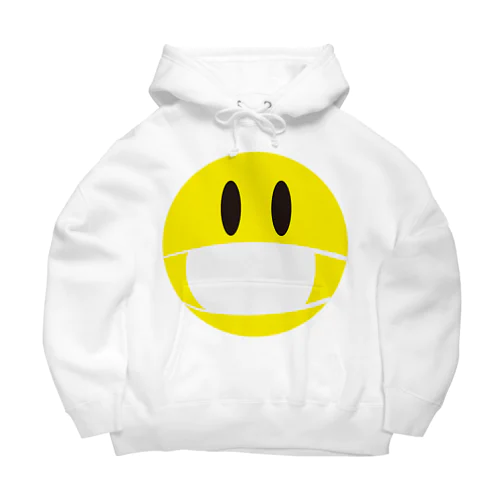 マスクをしたスマイリーフェイス Big Hoodie