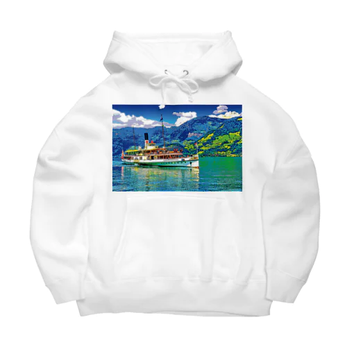 スイス ルツェルン湖の汽船 Big Hoodie