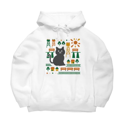 巨大ねこ Big Hoodie