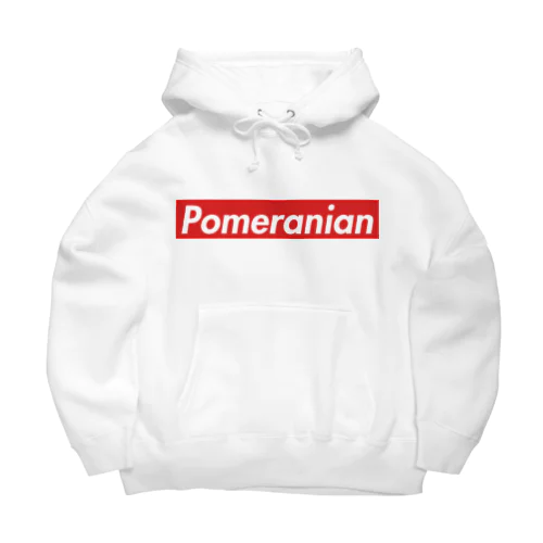 Pomeranian ボックスロゴ Big Hoodie