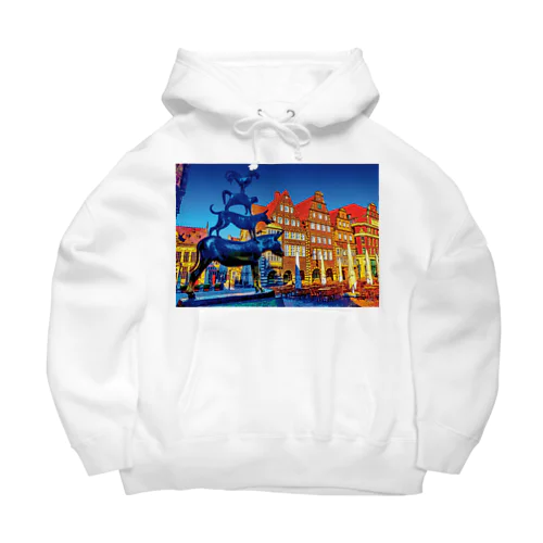 ドイツ マルクト広場のブレーメン音楽隊 Big Hoodie