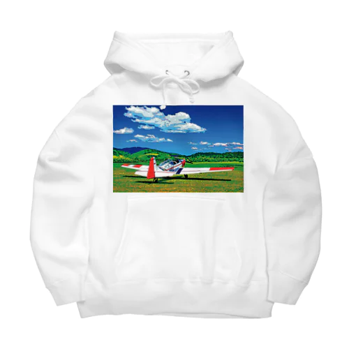 草原の飛行機 Big Hoodie