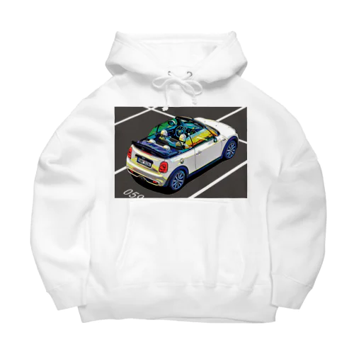 白のミニコンバーチブル Big Hoodie