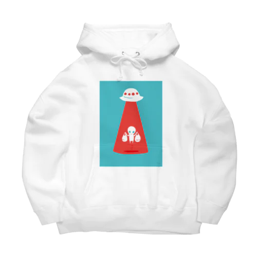 未確認長袖＜お買い物帰りの宇宙人＞ Big Hoodie