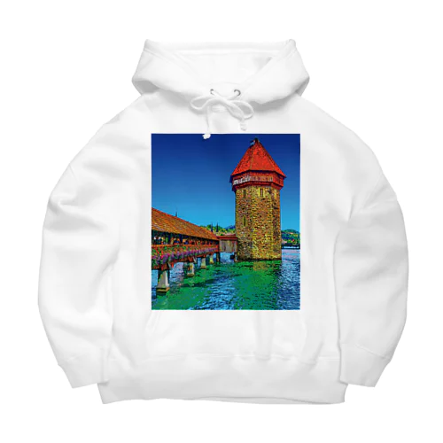 スイス カペル橋 Big Hoodie