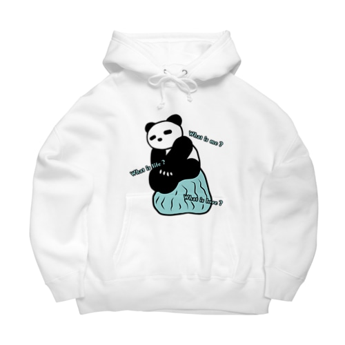 考えるパンダ Big Hoodie