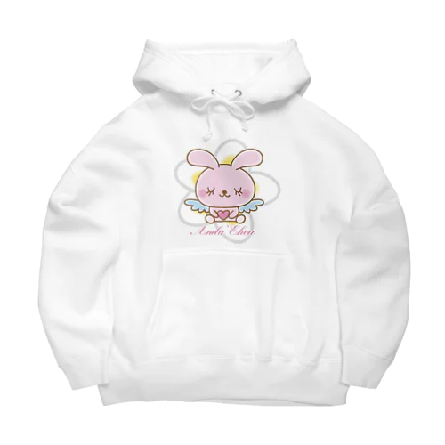 天使のうさぎハピバニちゃん Big Hoodie