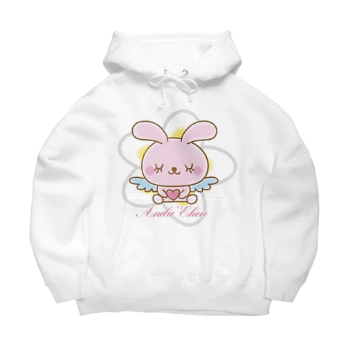 天使のうさぎハピバニちゃん Big Hoodie