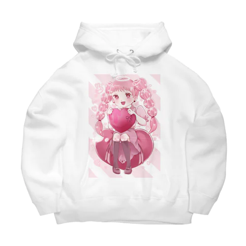 私のハートを受け取ってね❤️‍🩹(背景あり) Big Hoodie