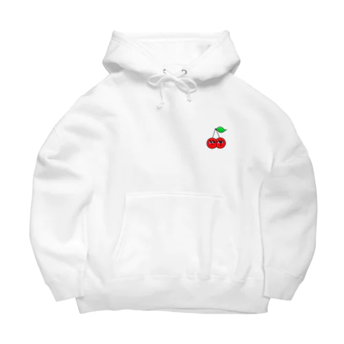 さくらんぼぼぼ ビックシルエットパーカー Big Hoodie