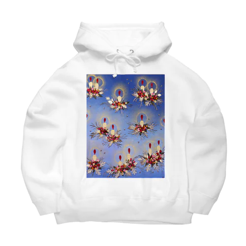 クリスマスキャンドル Big Hoodie