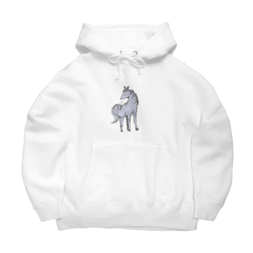 シマエナガ と ポニー Big Hoodie