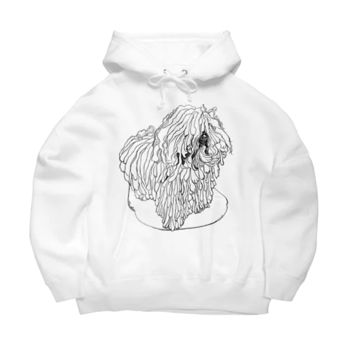 かしこいプーリー犬　3さい、立ちました。puli illustration  Big Hoodie